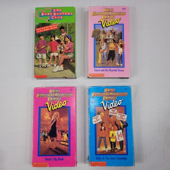 VHS Babysitters Club Vintage 4 VHS Video Tapes TV Show Episodes - Picture 2 of 2